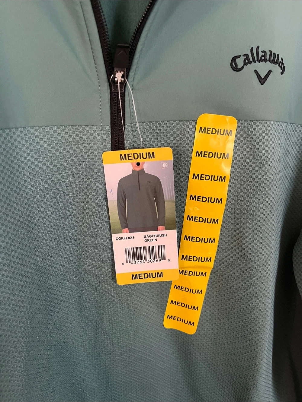 Callaway Green Half-Zip Pullover